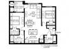 East Range Crossings_2 Bedroom Floor Plan